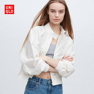 UNIQLO 优衣库 女装 全棉短外套(春季新品 短款 宽松 插肩袖 ) 456091