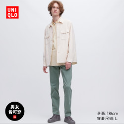 优衣库 男士高弹力紧身长裤 455471