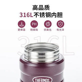 膳魔师（THERMOS） 焖烧杯大容量保温饭盒不锈钢闷粥杯720ml焖烧 咖色CB_720ml