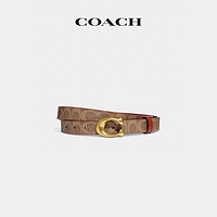 COACH 蔻驰 女士雕刻C字扣件可裁剪双面腰带，25MM