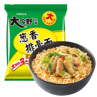 今麦郎 方便面葱香排骨面91g*24包整箱家庭袋装速食免煮夜宵即食