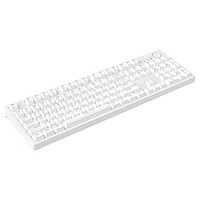 有券的上：GANSS 迦斯 GS104C 104键机械键盘 白色背光 KTT红轴