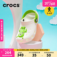 crocs卡骆驰2023新款经典外星人图案儿童洞洞鞋户外休闲鞋208653 彩色-90H 25(150mm)