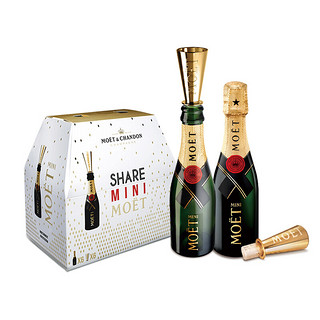 MOET & CHANDON 酩悦 法国进口 迷你 经典香槟 葡萄酒 200ml*6瓶 整箱