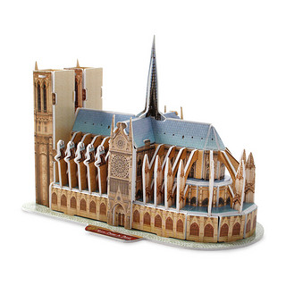 CubicFun 乐立方 袖珍立体3D拼图模型 巴黎圣母院