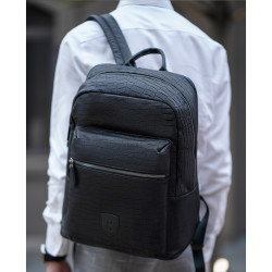 roberta di camerino 诺贝达 情人节礼物轻奢牛皮双肩包男大容量旅行