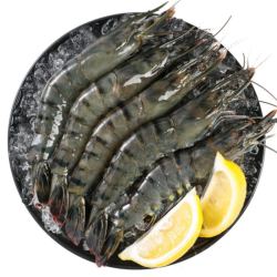 鲜京采 单冻黑虎虾 净重1kg（31-40只）