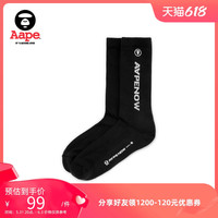 Aape 旗舰店配饰纯色猿颜刺绣潮流针织长筒袜4867XXJ