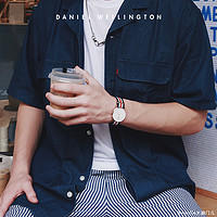 Daniel Wellington Classic系列 40mm多色织纹男士石英手表