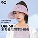 VVC 防晒帽夏季贝壳帽 莫奈紫（有防风绳） 可调节大小