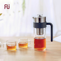 富光高端FU+享系列玻璃冷水壶套装过滤家用耐热透明开水壶咖啡壶