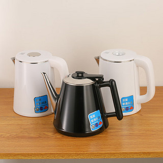 钢盾茶吧机烧水壶 茶吧机专用烧水壶饮水机茶炉通用壶304不锈钢电热水 304短嘴壶 黑色