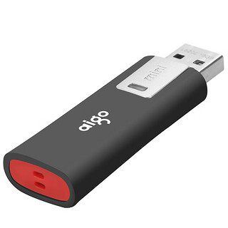 aigo 爱国者 64GB USB2.0 U盘 L8202写保护 黑色 防病毒入侵 防误删