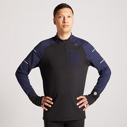 Kiprun Warm Light 男式冬季跑步运动长袖T恤 深蓝色