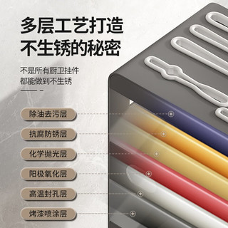 雅美姬（YAMEIJI）厨房刀架台面款置物架壁挂式家用多功能一体放刀具刀座菜刀收纳架 枪灰色/台面款平口刀架