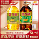 金龙鱼 一级菜籽油(非转基因)5L+纯香菜籽油5L 家用桶装纯正菜油