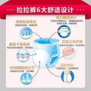 周大人经济装成人拉拉裤 老年人尿不湿孕产妇内裤式纸尿裤活动裤 M80片(臀围80-105cm)