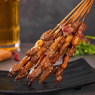 司农鲜享 烧烤食材套餐牛羊肉串户外烧烤材料半成品家庭火锅烤串组合 家庭烤串710g*2盒