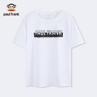大嘴猴（paul frank）童装儿童短袖T恤2023夏季新款男童时尚百搭圆领印花短袖上衣 橙色 130