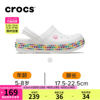 crocs 卡骆驰 儿童凉鞋宝石沙滩洞洞鞋公主拖鞋夏|207605