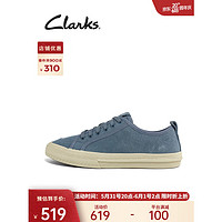 Clarks 其乐 女鞋洛可斯系列休闲板鞋春百搭舒适简约平底透气小白鞋