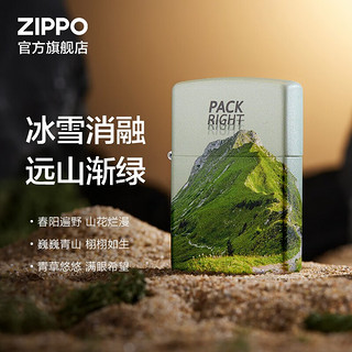 ZIPPO之宝煤油打火机  平面彩印 创意手感漆探寻之旅 官方原装礼品礼物 春季海岛