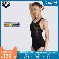 arena阿瑞娜女士竞技连体三角泳衣专业运动训练露背