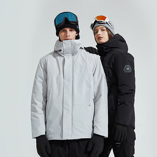 素湃 航天气凝绒保暖机能抗寒服外套 2XL 静谧黑-G510常规款-男女同款