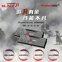 KINGBANK 金百达 黑刃 DDR5 6000MHz 台式机内存 马甲条 黑色 32GB 16GBx2