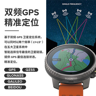 颂拓（SUUNTO）Vertical钛合金户外探险太阳能腕表户外运动手表跑步腕表 砂石白