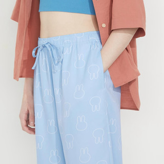 UNIQLO 优衣库 女装(UT)miffy AIRism RELACO七分裤(米菲休闲裤)461939