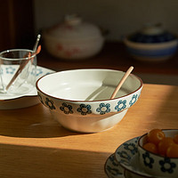 肆月汤碗大号家用面碗陶瓷碗沙拉碗微波炉可用 8英寸碗 1只-尺寸请看第二张图
