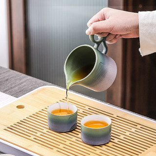 豪峰 整套渐变功夫茶具套装家用客厅轻奢陶瓷泡茶壶茶杯茶海小套礼盒