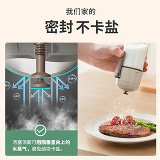 onlycook均匀控量撒盐罐厨房玻璃定量调味罐控盐神器调料瓶撒料瓶定量0.5g 180ml/单个