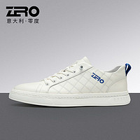 ZERO 零度板鞋男鞋2023夏季新款韩版休闲鞋真皮百搭潮流小时尚简约