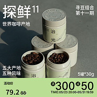 BEAM TIMER 治光师 精选多产地新鲜烘培手冲咖啡豆第11期寻豆组合30g*5