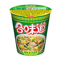 NISSIN 日清食品 合味道 标准杯猪骨浓汤风味方便面77g*12