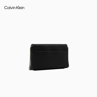 Calvin Klein CK女包22春季新款时尚小巧翻盖式链条金属LOGO迷你手机挎包