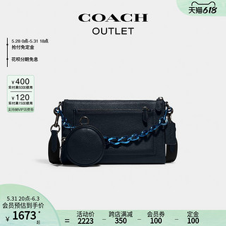 COACH/蔻驰奥莱男包HOLDEN斜挎包 07/午夜蓝色/蓝色