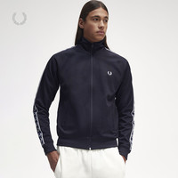 FRED PERRY男士外套2023夏季新款休闲立领logo装饰边夹克潮J5557 灰色CCX XL