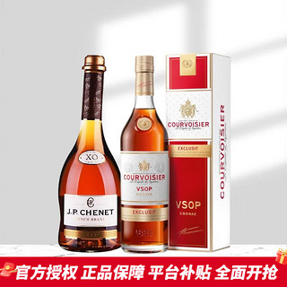 拿破仑 馥华诗（COURVOISIER） 白兰地（原 拿破仑）700ml 礼盒装 +香奈白兰地