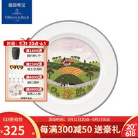 德国唯宝(Villeroy&Boch)田园纳夫系列 进口精细瓷餐盘 家用菜盘 双线条边餐碗创意简约 平盘 猎人