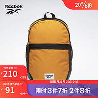 Reebok 锐步 官方男女BACKPACK健身运动百搭轻便收纳双肩包H23389 H23389-橙色 N SZ