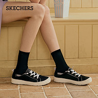 SKECHERS 斯凯奇 女士一脚蹬帆布鞋 113857