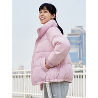 TANBOER 坦博尔 羽绒服女时尚韩版秋冬立领面包服保暖小个子外套厚衣多穿TD216350