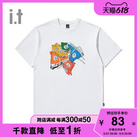 it UNDERGARDEN男装短袖T恤秋季个性潮流鞋子印花1334MAE