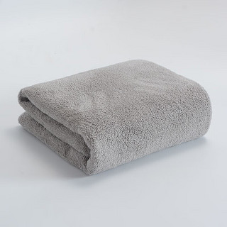 GRACE 洁丽雅 A类珊瑚绒 强吸水浴巾 超细纤维家用速干单条 灰色
