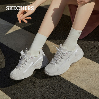 Skechers斯凯奇珍珠熊小香风珍珠装饰厚底老爹女鞋 乳白色/OFWT 37 /240mm