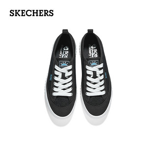 Skechers斯凯奇2023夏透气BOB'S系列女士饼干鞋休闲鞋舒适帆布鞋 白色/WHT 36.5