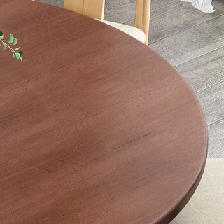 锦巢北欧实木餐桌现代简约拼色风格圆桌餐桌椅组合餐厅家具MY-DM-630 拼色餐桌 单桌 (1.35米)